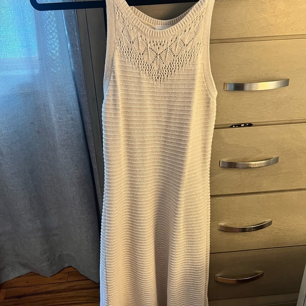 Abercrombie Kids Cream Knit Maxi Dress